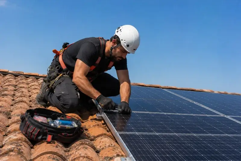 Maintenance et monitoring de panneaux solaires à Claviers