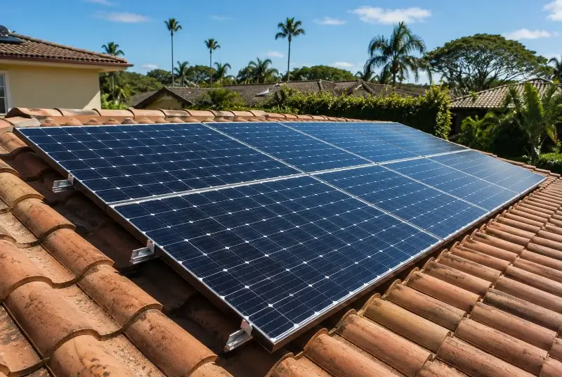 Installation de panneaux solaires à Claviers
